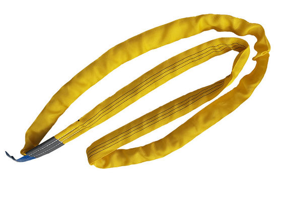 comprar 100% Poliéster Espanseta Slings redondos Olhos Duplos Forma plana Cor Amarelo Certificação ISO online manufacture