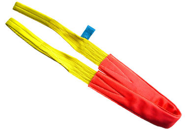 comprar Estilingues frente e verso do Webbing do poliéster, estilingue liso de 3 toneladas amarelo do olho para o guindaste online manufacture