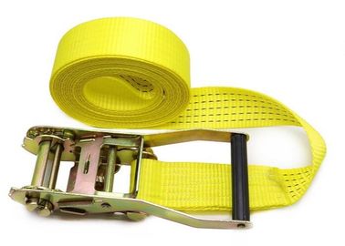 comprar Webbing amarelo que chicoteia a correia com material alto da correia do fio de poliéster da tenacidade de 100% online manufacture