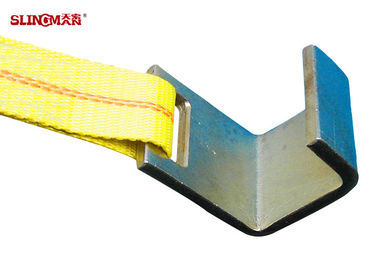 comprar As correias resistentes amarelas do laço, caminhão amarram para baixo correias da catraca com curvatura do recipiente online manufacture