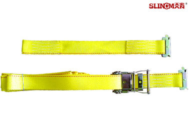 comprar 3335 do poliéster libras de correias da catraca, CE amarelo das correias do reboque do carro aprovado online manufacture