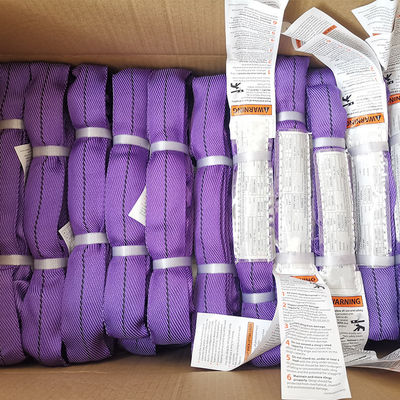 comprar Fita de elevação de poliéster roxo com trama sarjada, resistente a rasgos, vertical, 3000 LBS online manufacture