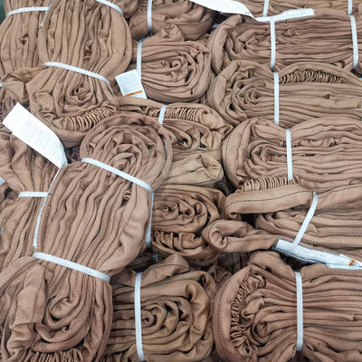 comprar Fita Tubular de Poliéster Bege Resistente Jaqueta de Alta Resistência Padrão Sarja Vertical 6 Toneladas online manufacture